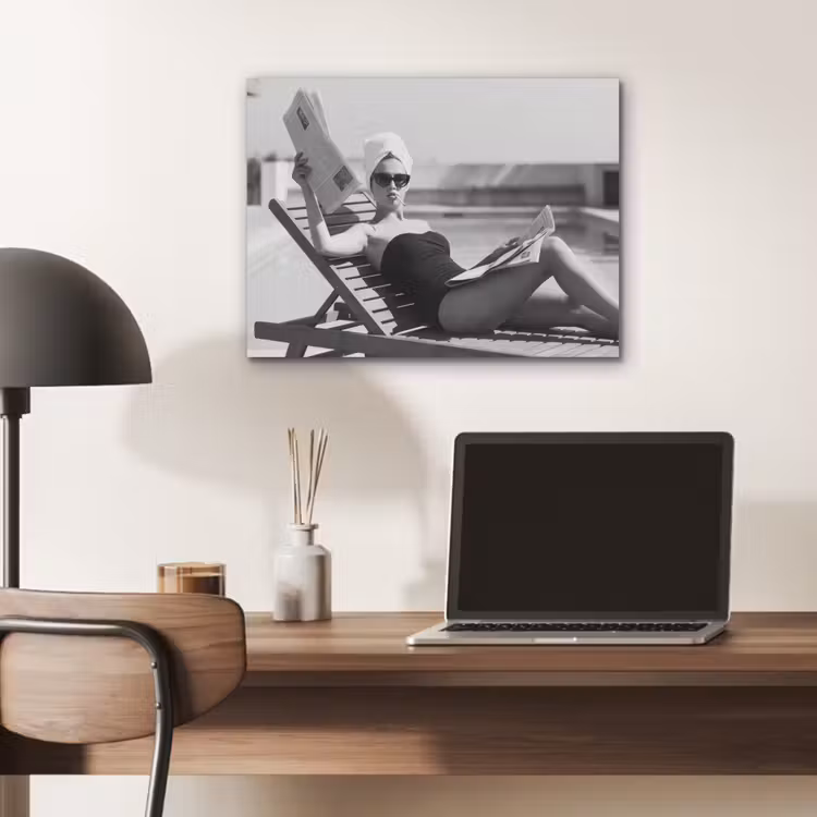 Glamour - Modern - Zwart - Wit PET vilt klein -sfeer5