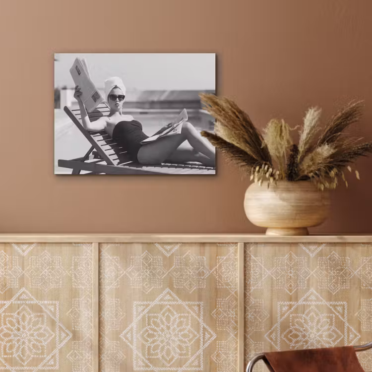 Glamour - Modern - Zwart - Wit PET vilt klein -sfeer4