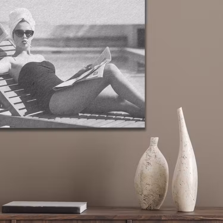 Glamour - Modern - Zwart - Wit PET vilt klein -sfeer6_closeup