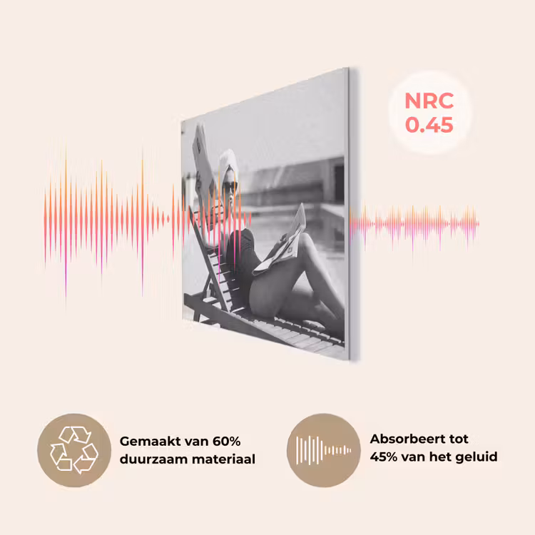 Glamour - Modern - Zwart - Wit PET vilt klein -USP_NL