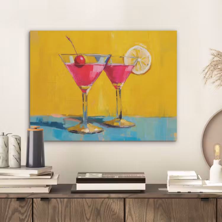 Glazen - Cocktail - Citroen - Kers PET vilt klein -sfeer1