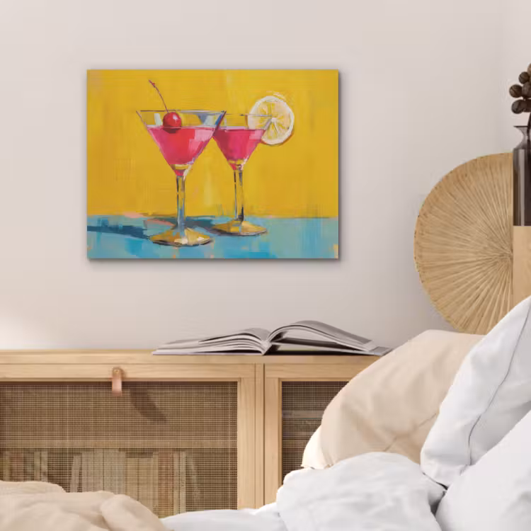 Glazen - Cocktail - Citroen - Kers PET vilt klein -sfeer3