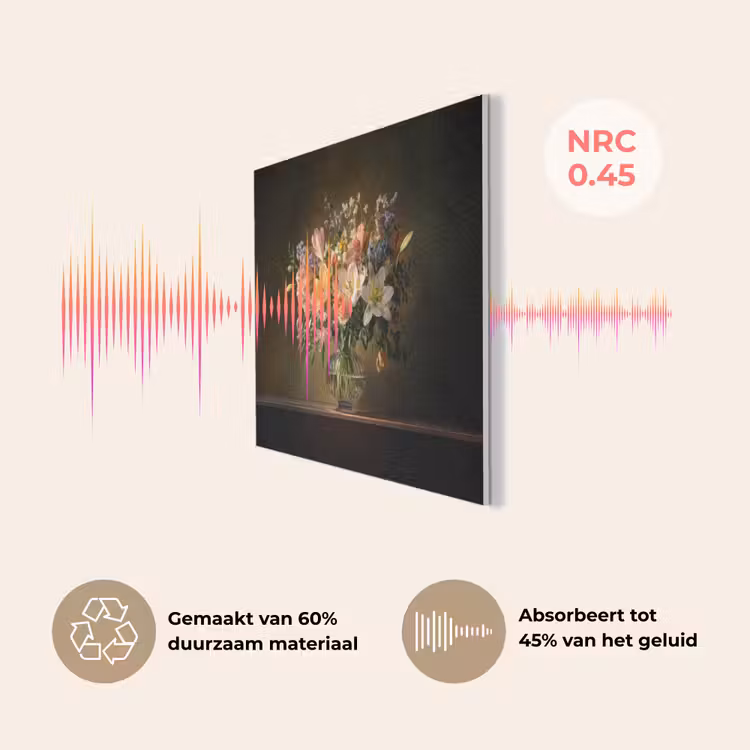 Glazen - Bloemen - Boeket - Kleuren PET vilt klein -USP_NL