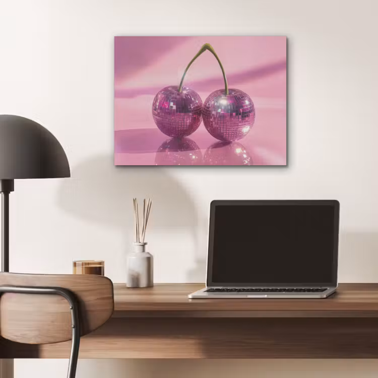 Glitter - Discobol - Roze - Kersen PET vilt klein -sfeer5