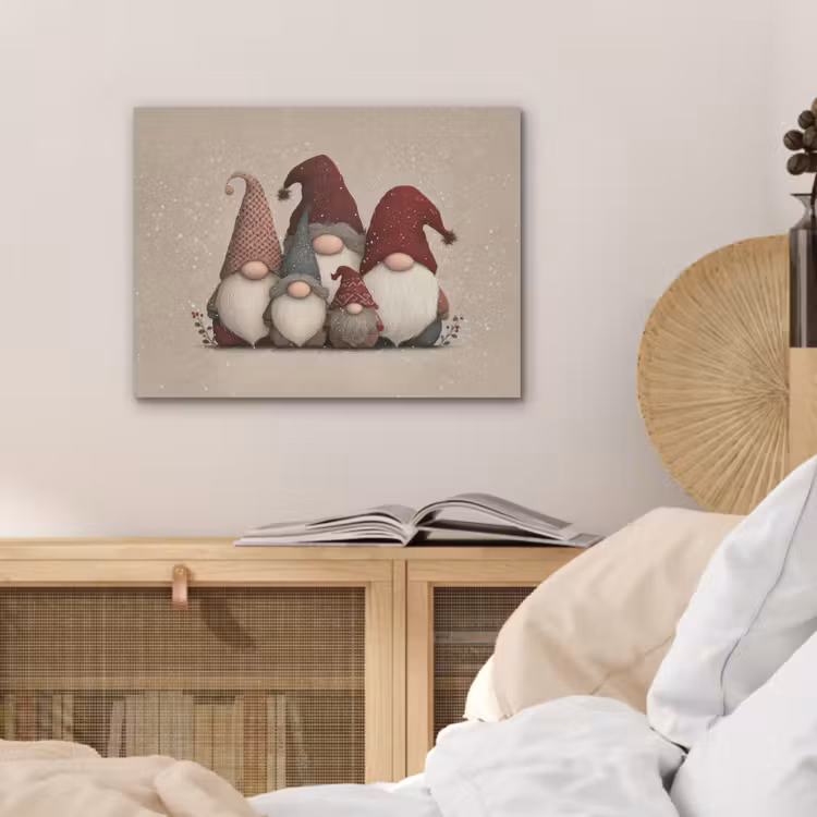 Kabouters - Kerst - Sneeuw - Puntmutsen PET vilt klein -sfeer3