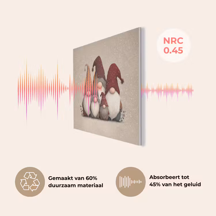 Kabouters - Kerst - Sneeuw - Puntmutsen PET vilt klein -USP_NL
