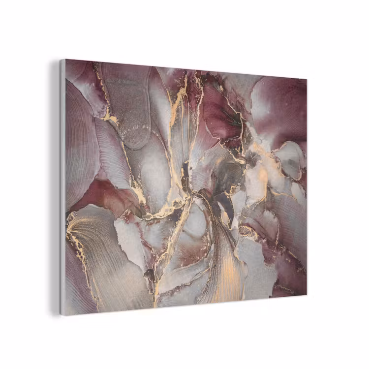 Goud - Marmer - Paars PET vilt klein -3d
