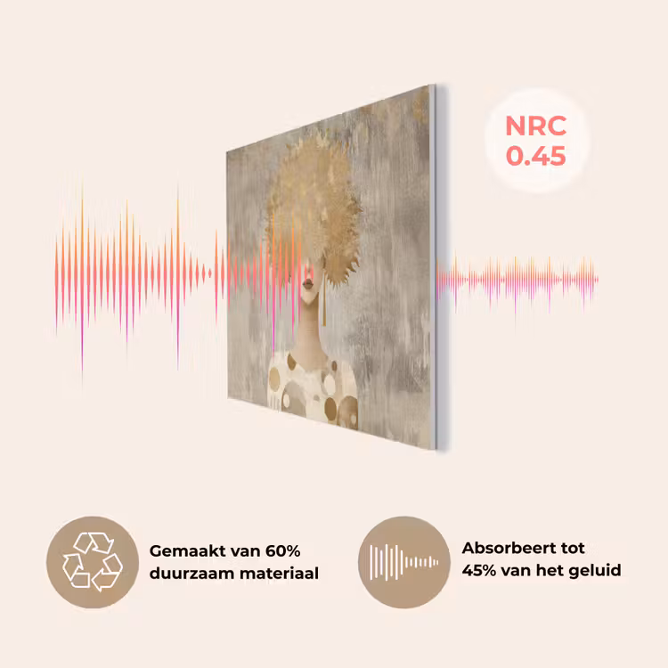 Goud - Portret - Vrouw PET vilt klein -USP_NL