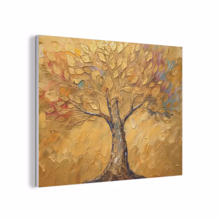 Goud - Boom - Abstract - Modern PET vilt klein -3d