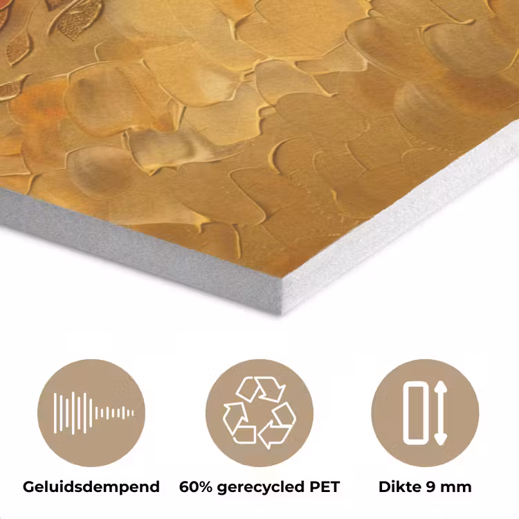 Goud - Boom - Abstract - Modern PET vilt klein -closeup_NL