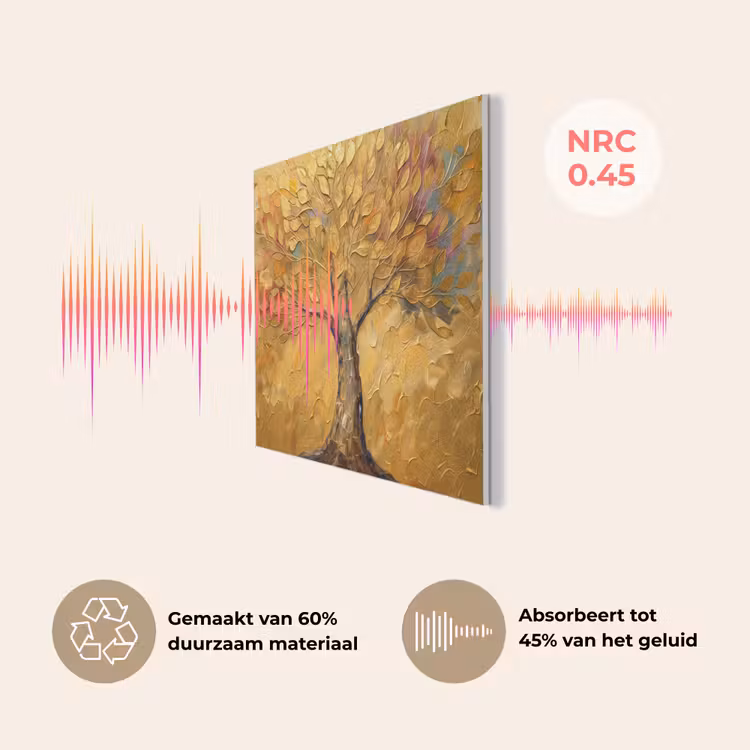 Goud - Boom - Abstract - Modern PET vilt klein -USP_NL