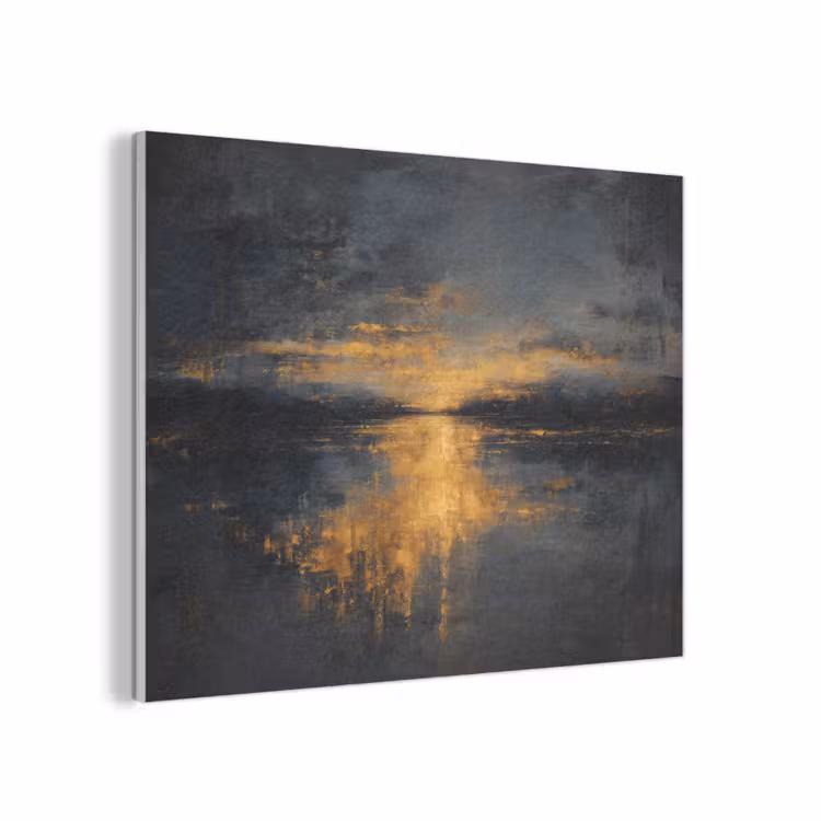 Gouden Reflectie op Water PET vilt klein -3d