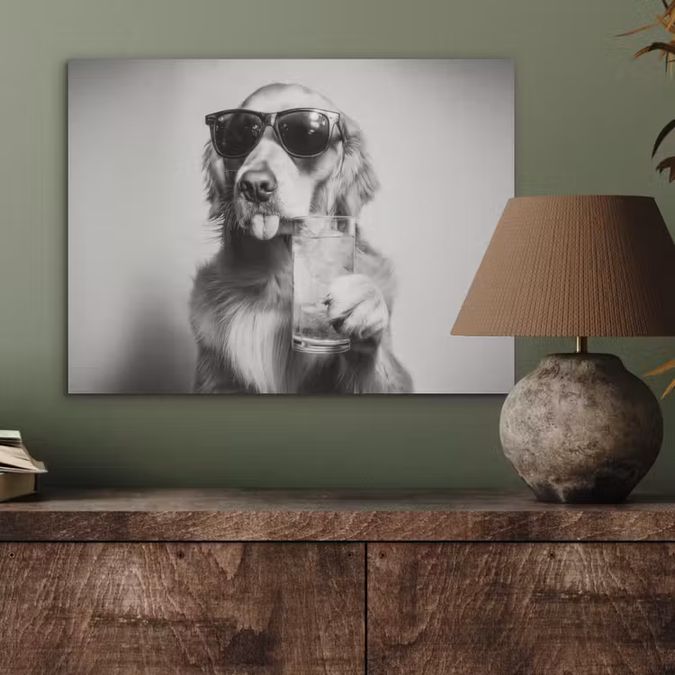 Golden retriever - Hond - Zonnebril - Gkas PET vilt klein -sfeer2