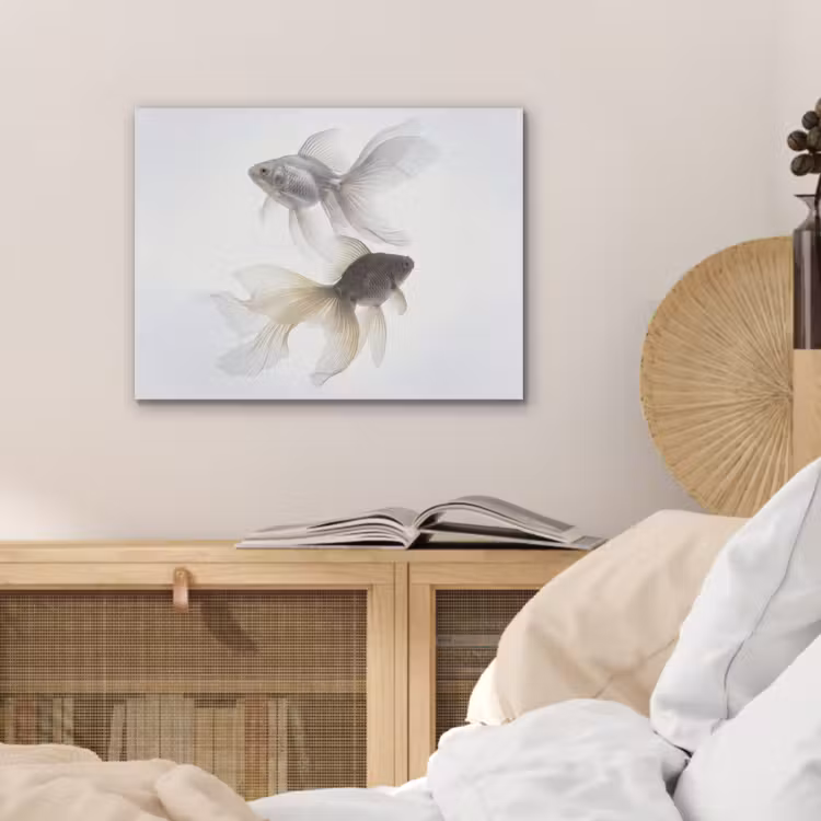 Goudvissen - Modern - Wit PET vilt klein -sfeer3