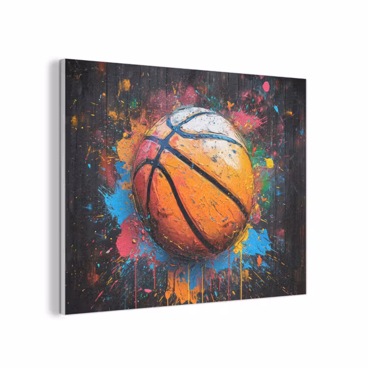 Graffiti - Basketbal - Verf - Sport PET vilt klein -3d