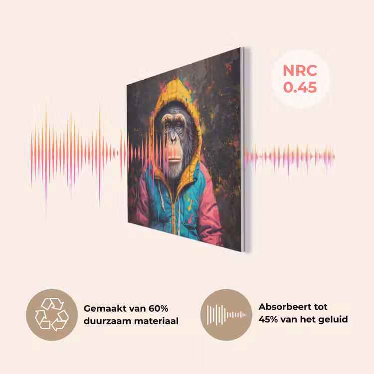 Graffiti - Chimpansee - Jas - Aap - Verf PET vilt klein -USP_NL