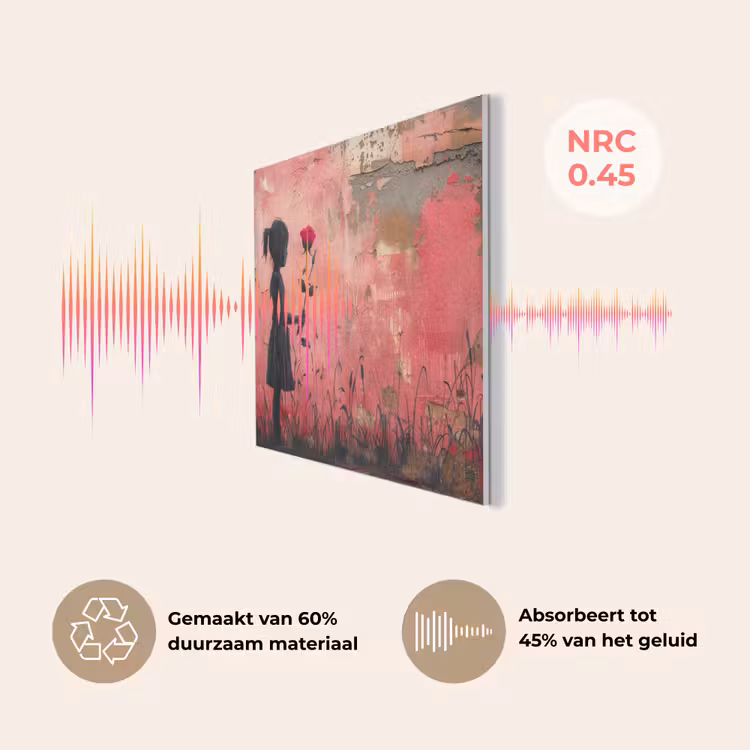 Graffiti - Meisje - Roze - Street art - Roos - Banksy PET vilt klein -USP_NL