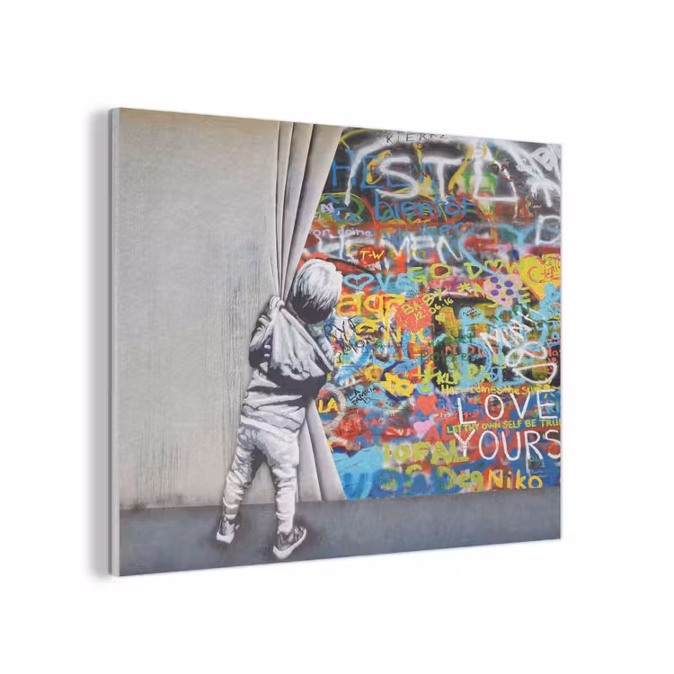 Graffiti - Illusie - Jongen - Street art PET vilt klein -3d