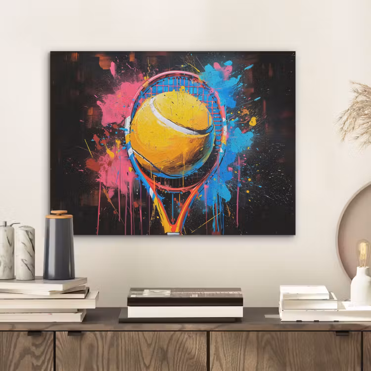 Graffiti - Tennis - Sport - Racket PET vilt klein -sfeer1