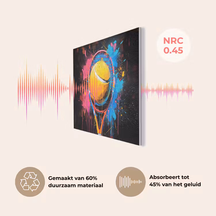 Graffiti - Tennis - Sport - Racket PET vilt klein -USP_NL