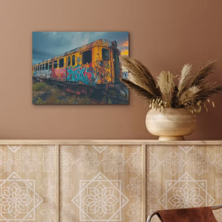 Graffiti - Trein - Street art - Verlaten PET vilt klein -sfeer4