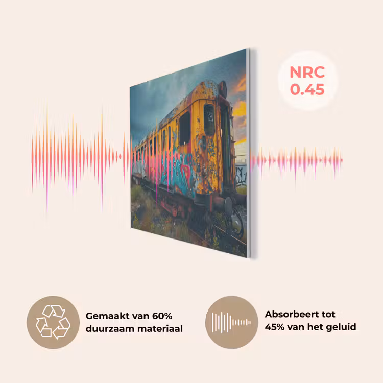 Graffiti - Trein - Street art - Verlaten PET vilt klein -USP_NL