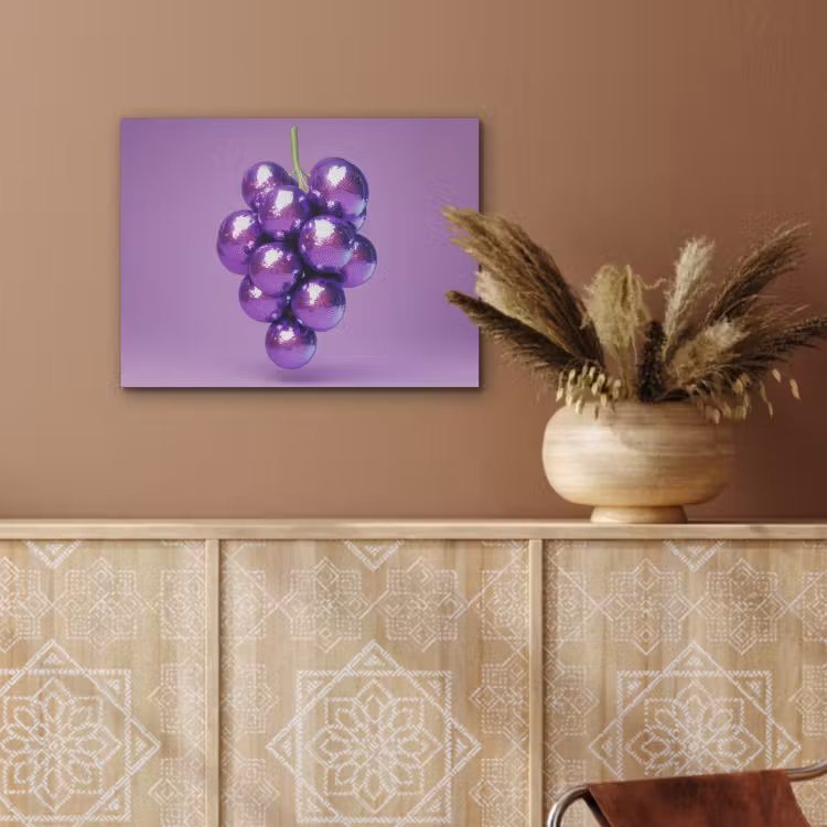 Druif - Disco - Glitter - Paars PET vilt klein -sfeer4