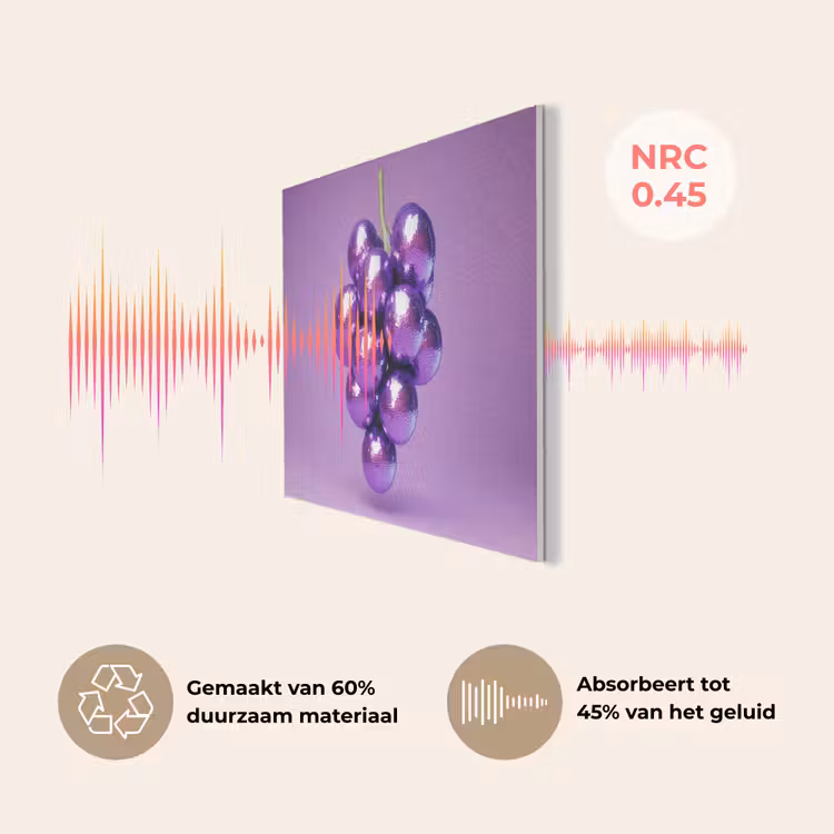 Druif - Disco - Glitter - Paars PET vilt klein -USP_NL