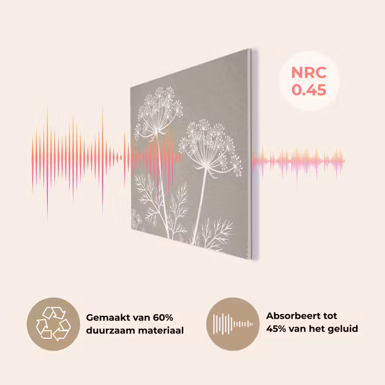 Grafisch - Fluitenkruid - Taupe PET vilt klein -USP_NL