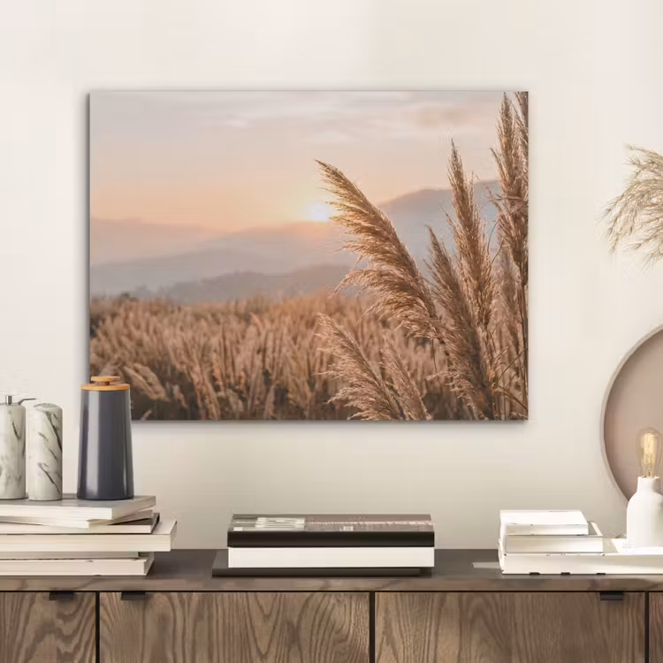 Gras - Veld - Zon - Natuur PET vilt klein -sfeer1