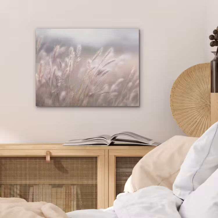 Graspluimen - Wind - Beige - Mistig PET vilt klein -sfeer3