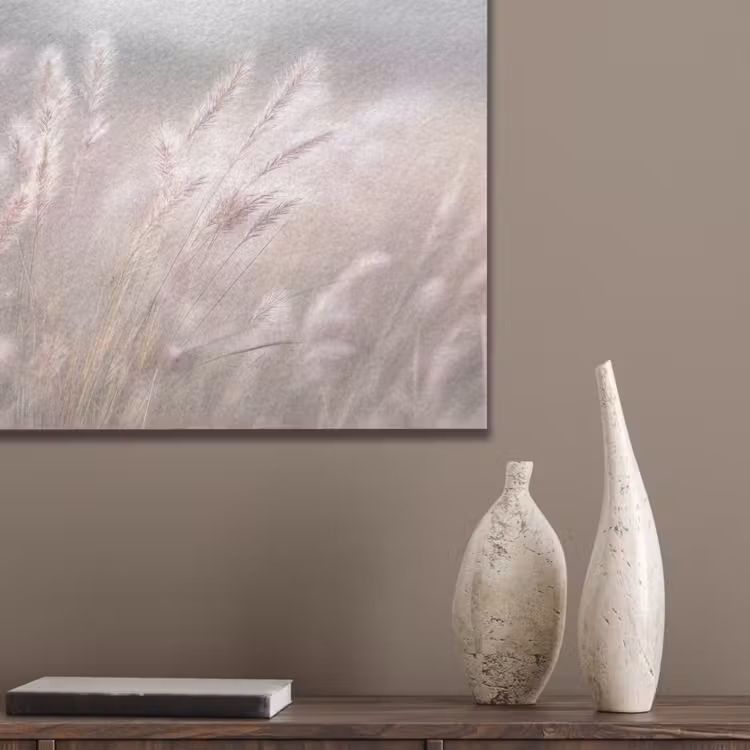 Graspluimen - Wind - Beige - Mistig PET vilt klein -sfeer6_closeup