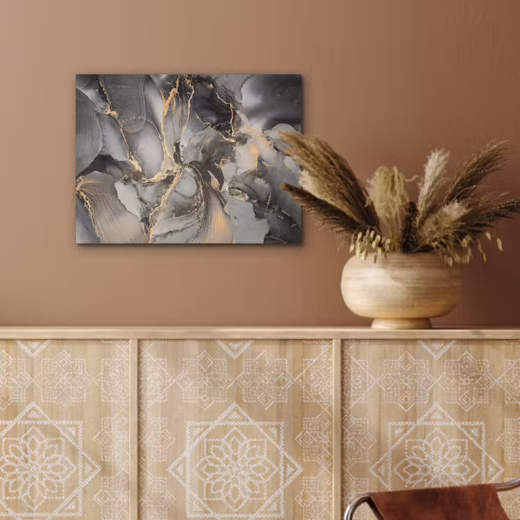 Grijs - Luxe - Goud - Marmer PET vilt klein -sfeer4