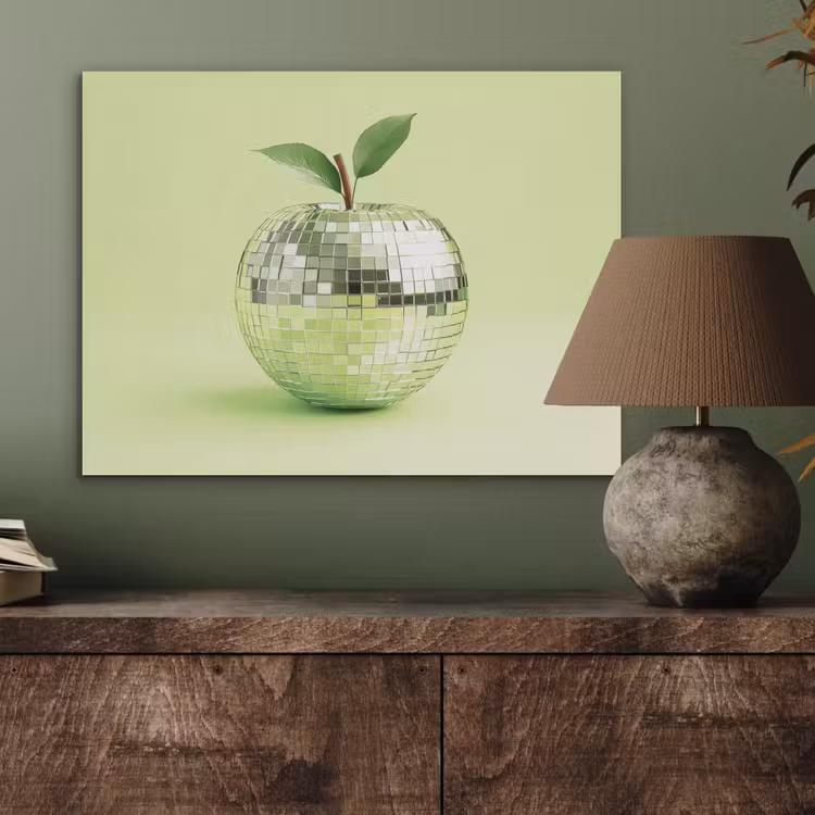 Groen - Disco - Decoratie - Appel PET vilt klein -sfeer2