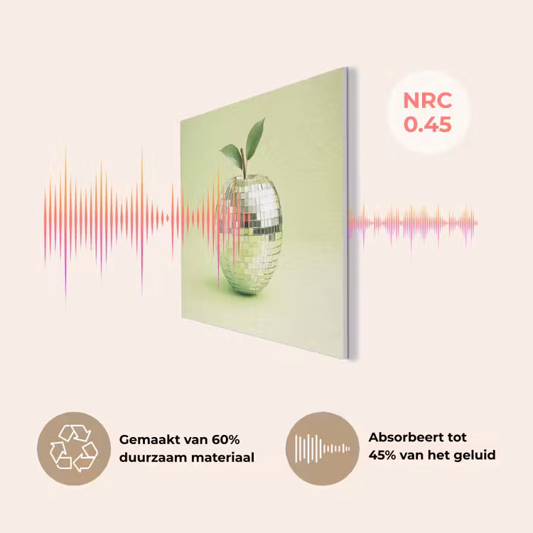 Groen - Disco - Decoratie - Appel PET vilt klein -USP_NL