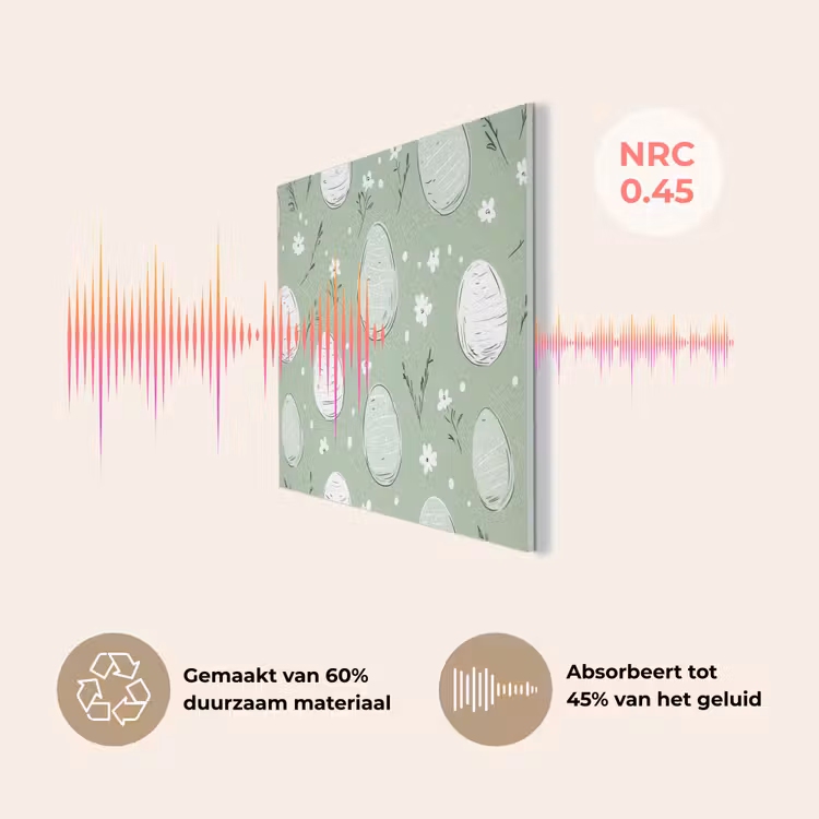 Groen - Eieren - Patroon PET vilt klein -USP_NL