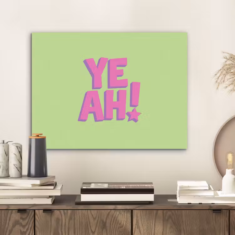 Groen - Neon - Quote PET vilt klein -sfeer1