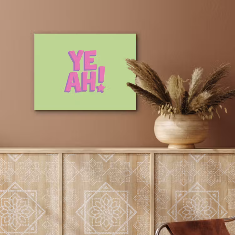 Groen - Neon - Quote PET vilt klein -sfeer4