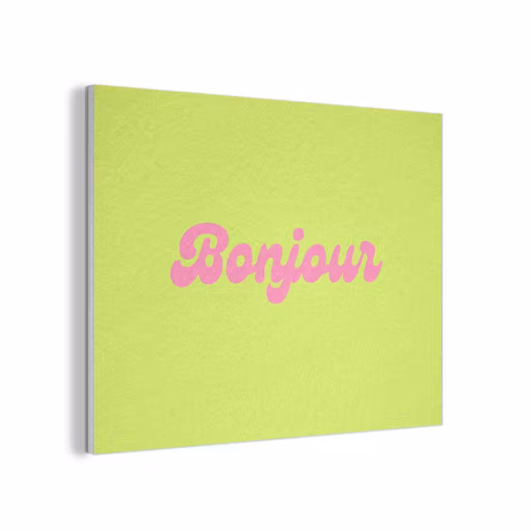 Groen - Roze bonjour - Retro PET vilt klein -3d