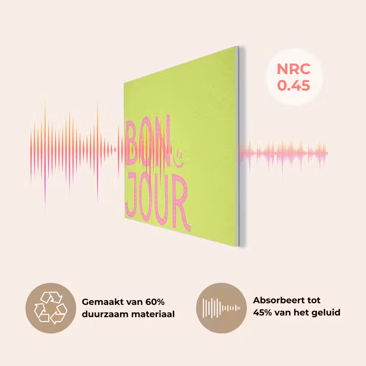 Groen - Smiley - Bonjour - Roze PET vilt klein -USP_NL