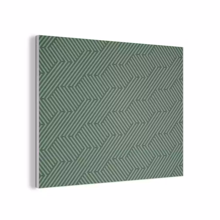 Groen - Strepen - Patroon PET vilt klein 837 -3d