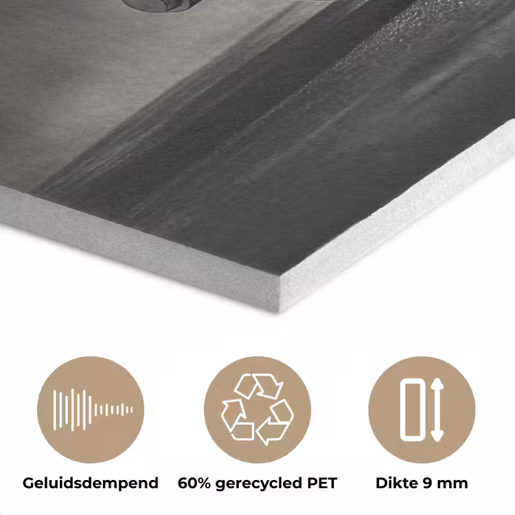 Halter - Gewichten - Zwart PET vilt klein -closeup_NL