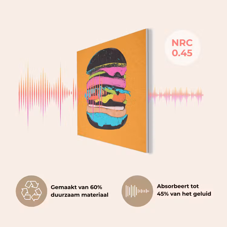 Hamburger - Kleurrijk - Speels PET vilt klein -USP_NL