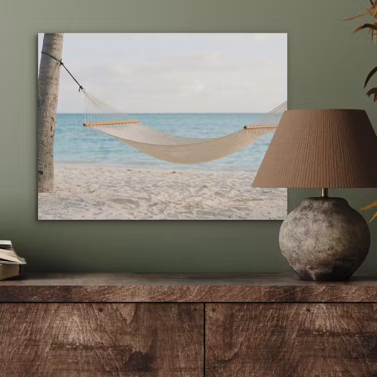 Hangmat - Strand - Wit PET vilt klein -sfeer2