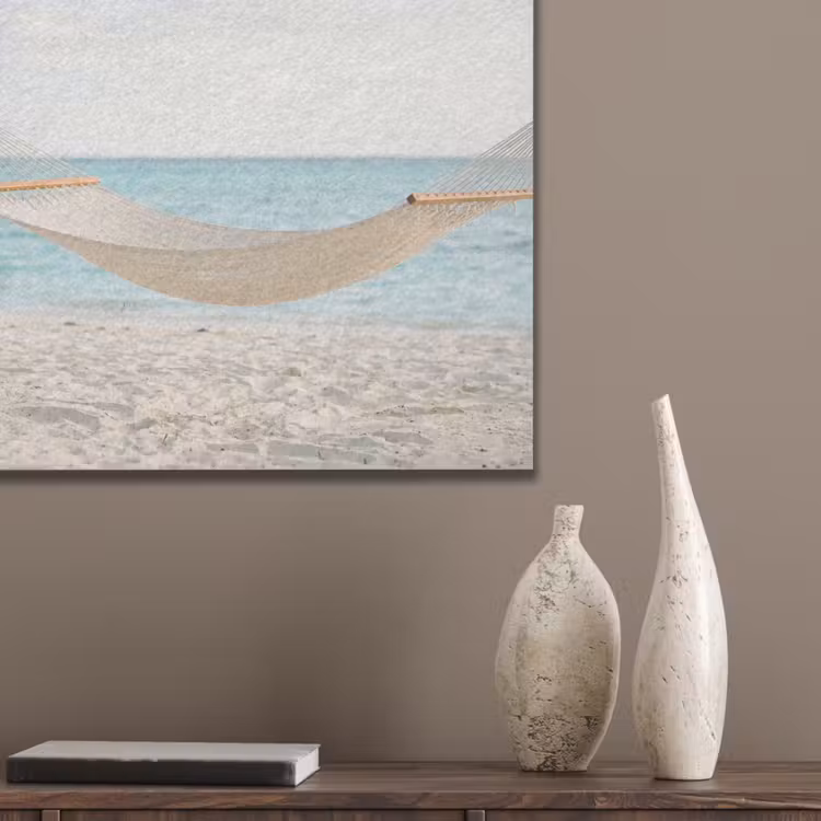 Hangmat - Strand - Wit PET vilt klein -sfeer6_closeup