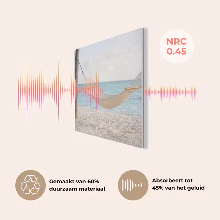 Hangmat - Strand - Wit PET vilt klein -USP_NL