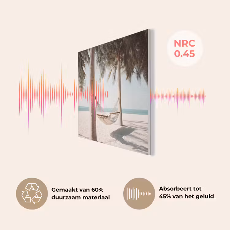 Hangmat - Palmbomen - Strand - Zee PET vilt klein -USP_NL