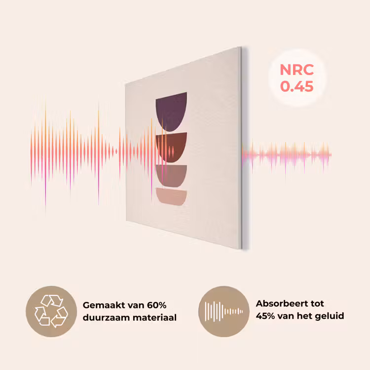 Harmonieus - Symmetrisch - Rood PET vilt klein -USP_NL