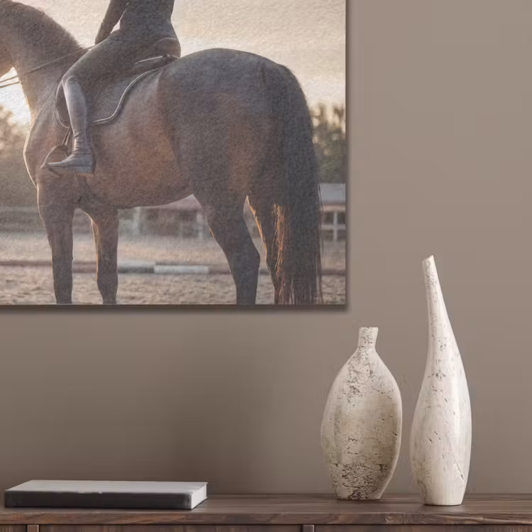 Harmonie - Ruiter - Zon PET vilt klein -sfeer6_closeup