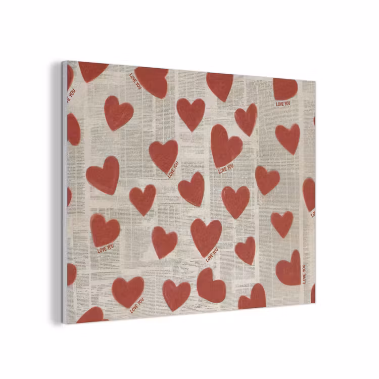 Hartjes - Krant - Loveyou PET vilt klein -3d